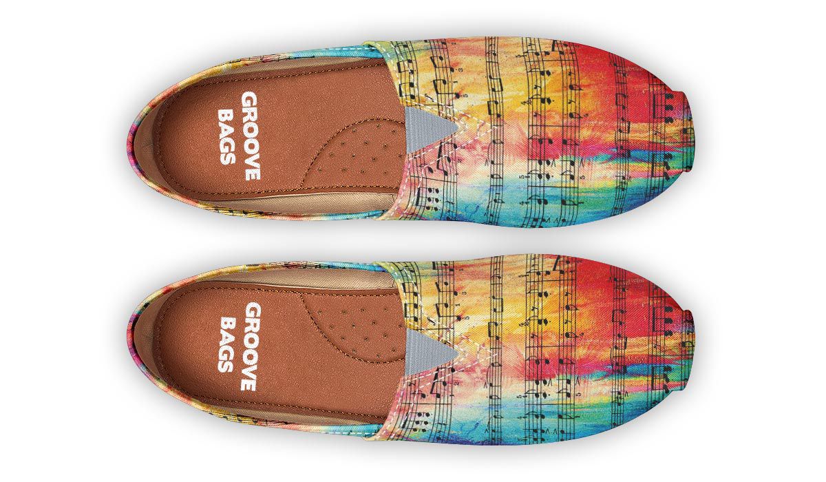 Rainbow Sheet Music Casual Shoes