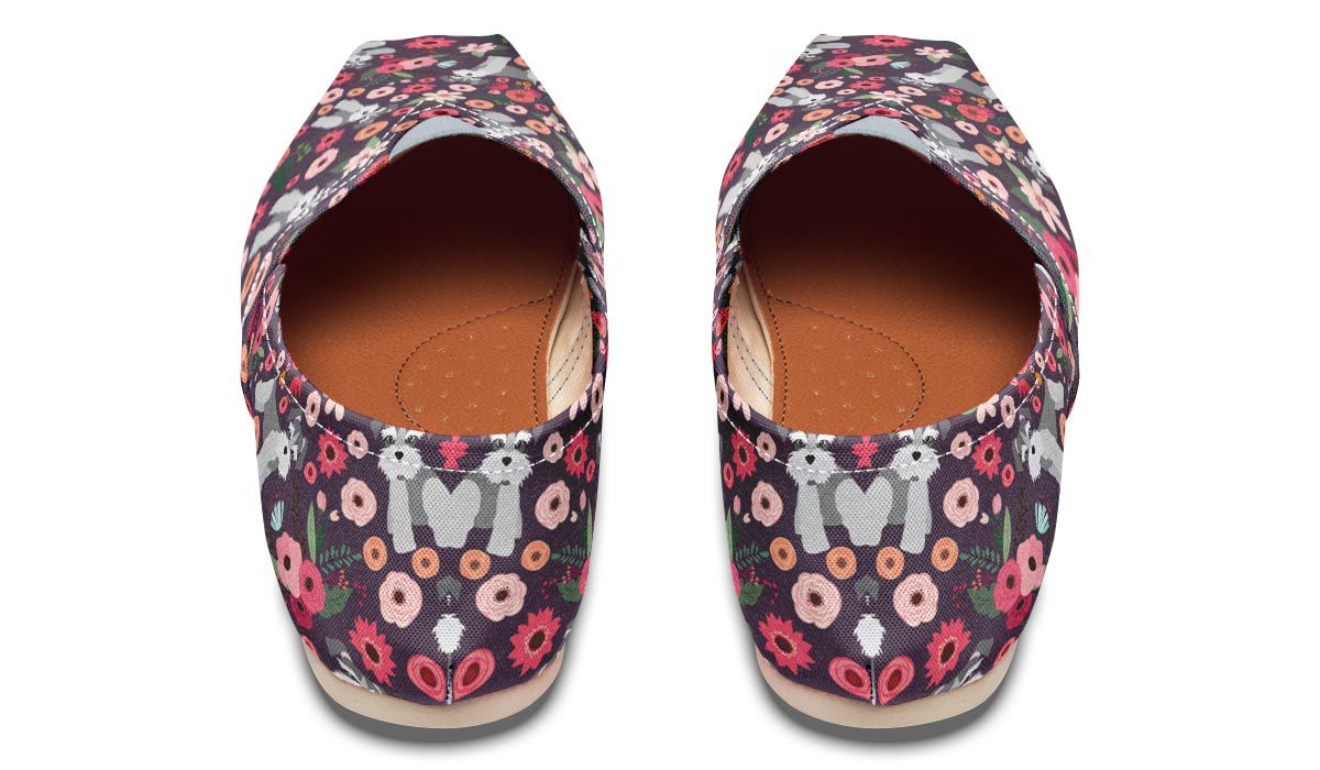 Schnauzer Flower Casual Shoes