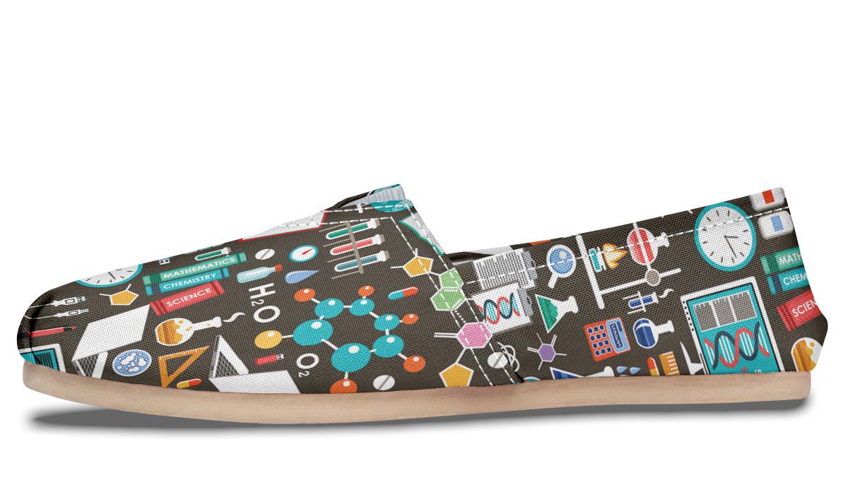 Science Pattern Casual Shoes