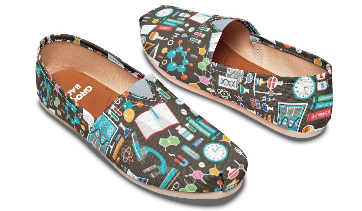 Science Pattern Casual Shoes