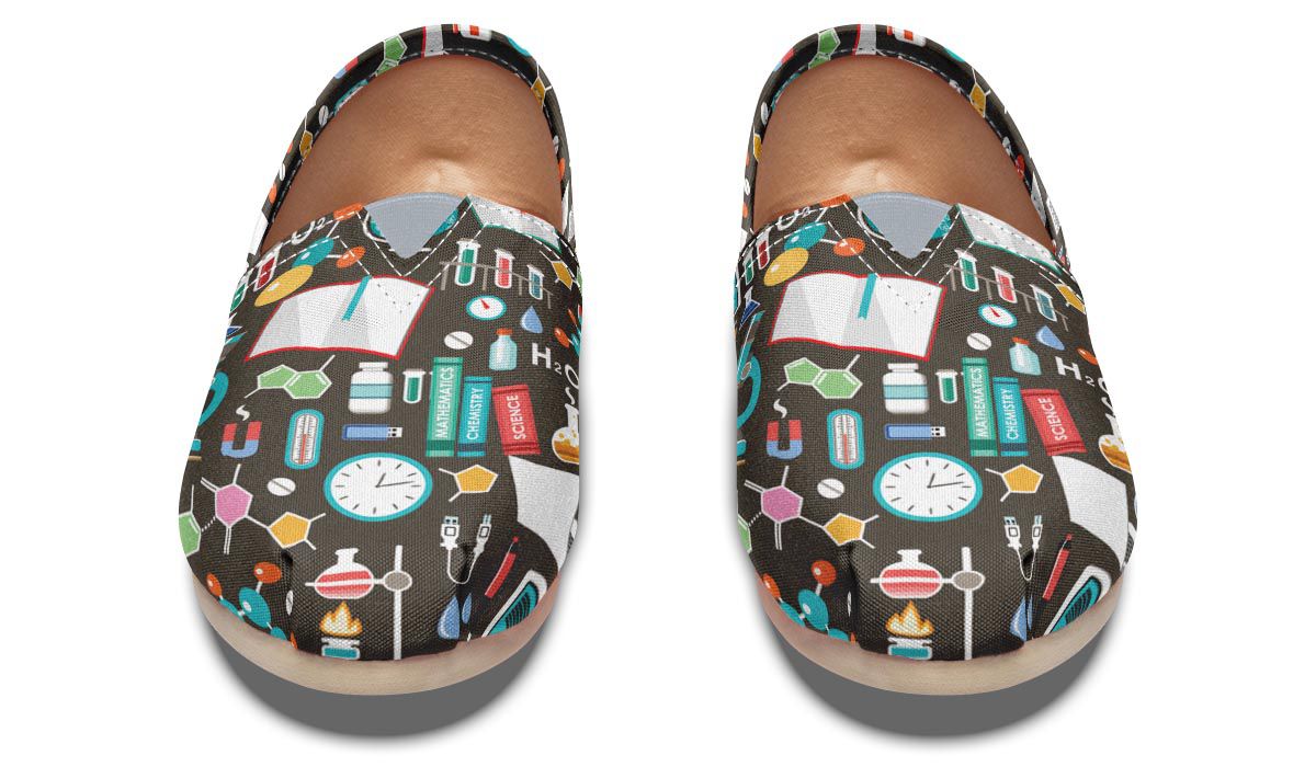 Science Pattern Casual Shoes