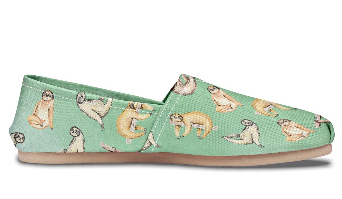 Sloth Pattern Casual Shoes