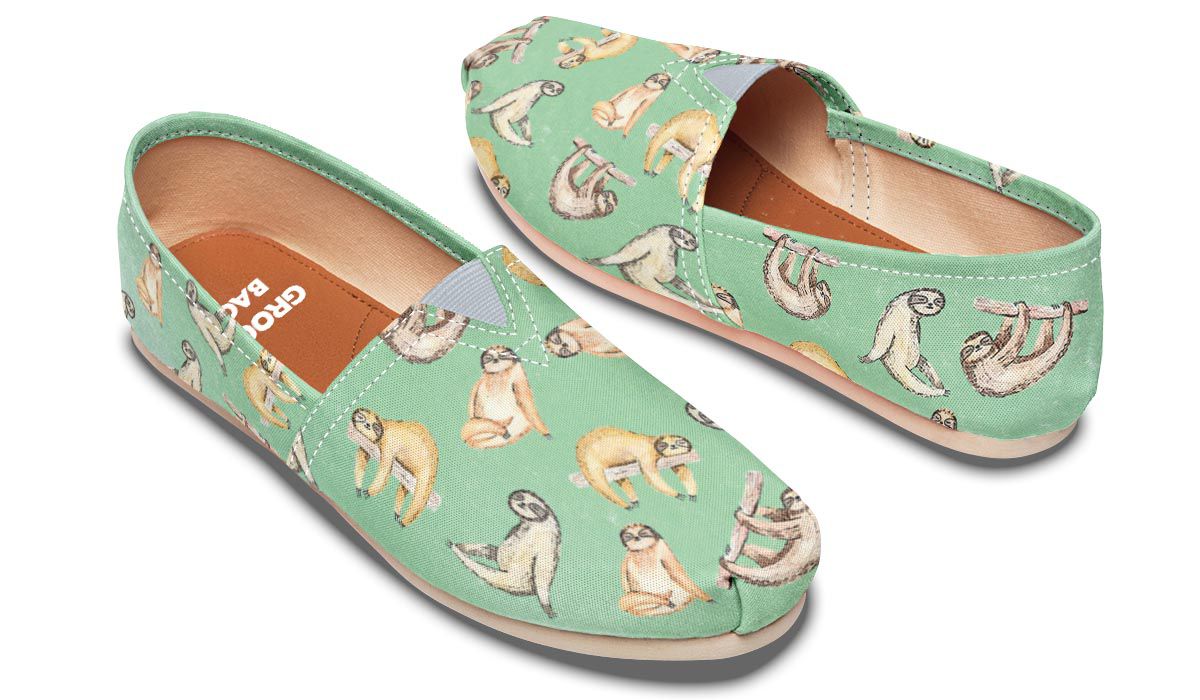 Sloth Pattern Casual Shoes