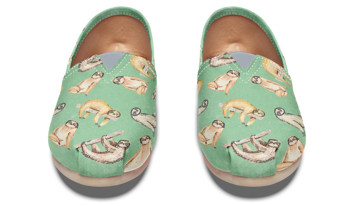 Sloth Pattern Casual Shoes