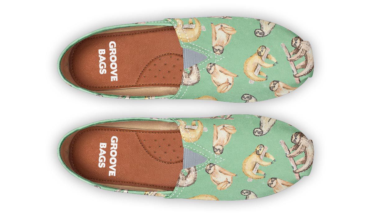 Sloth Pattern Casual Shoes