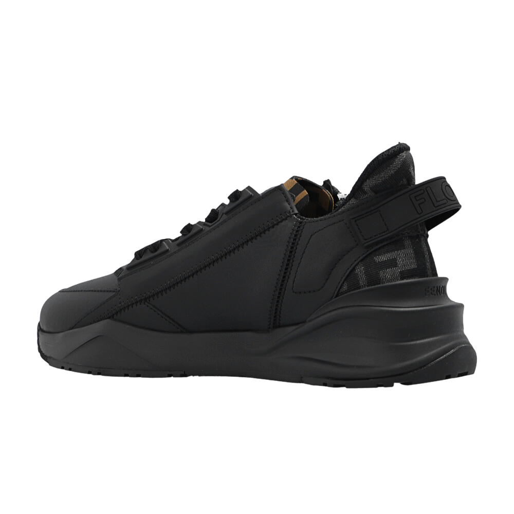 Fendi Flow Black leather low-tops - Copva