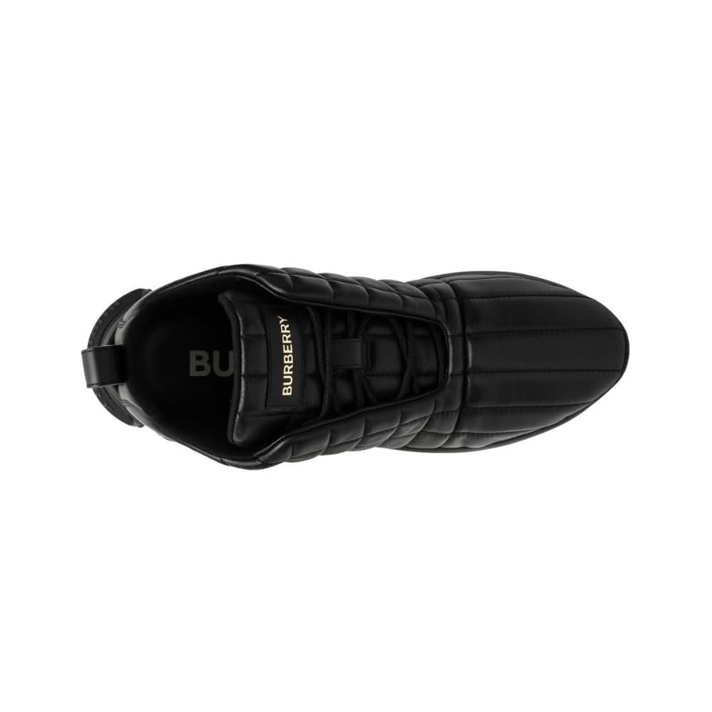 Burberry Quilted Leather Classic Sneakers 'Black' - Copva