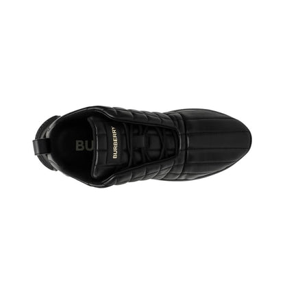 Burberry Quilted Leather Classic Sneakers 'Black' - Copva