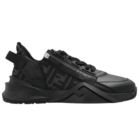 Fendi Flow Black leather low-tops - Copva