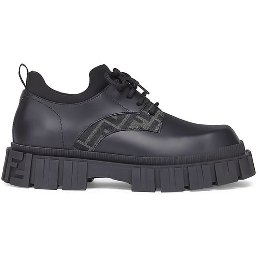 Fendi Leather Double F Oxford Shoes - Copva