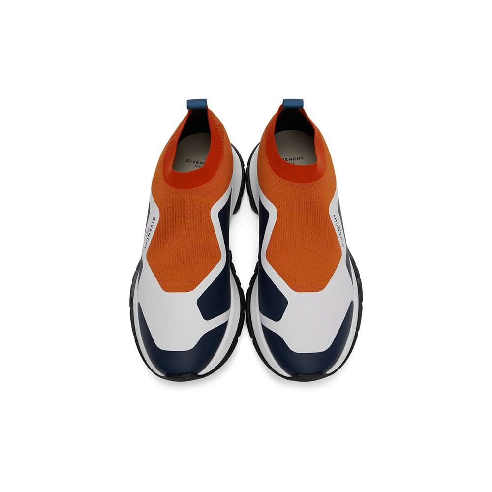 Givenchy Orange Spectre Knit Sneakers - Copva