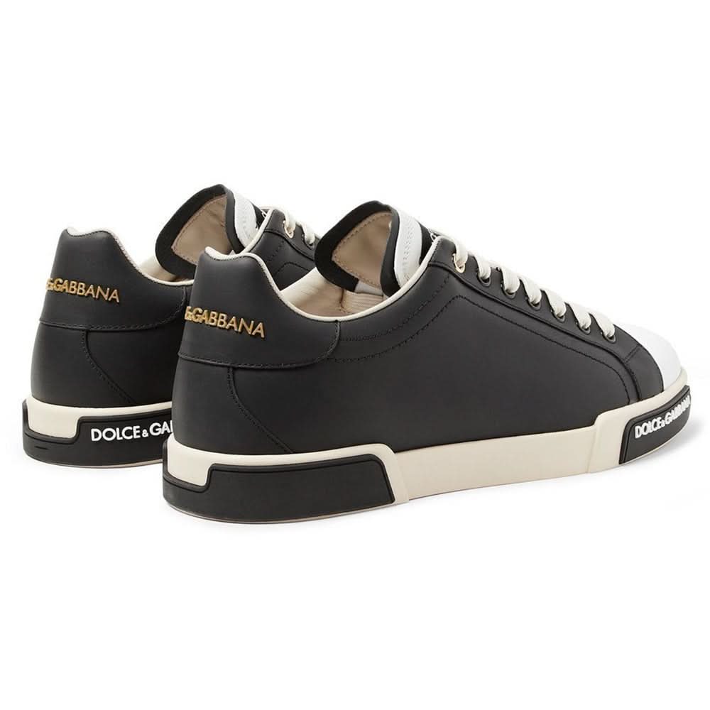 Dolce & Gabbana Leather Sneakers "Black" - Copva