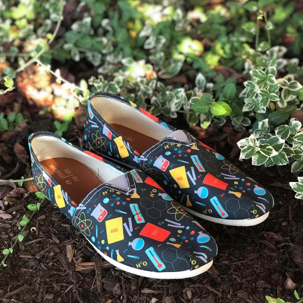 Scientist Pattern Casual Shoes