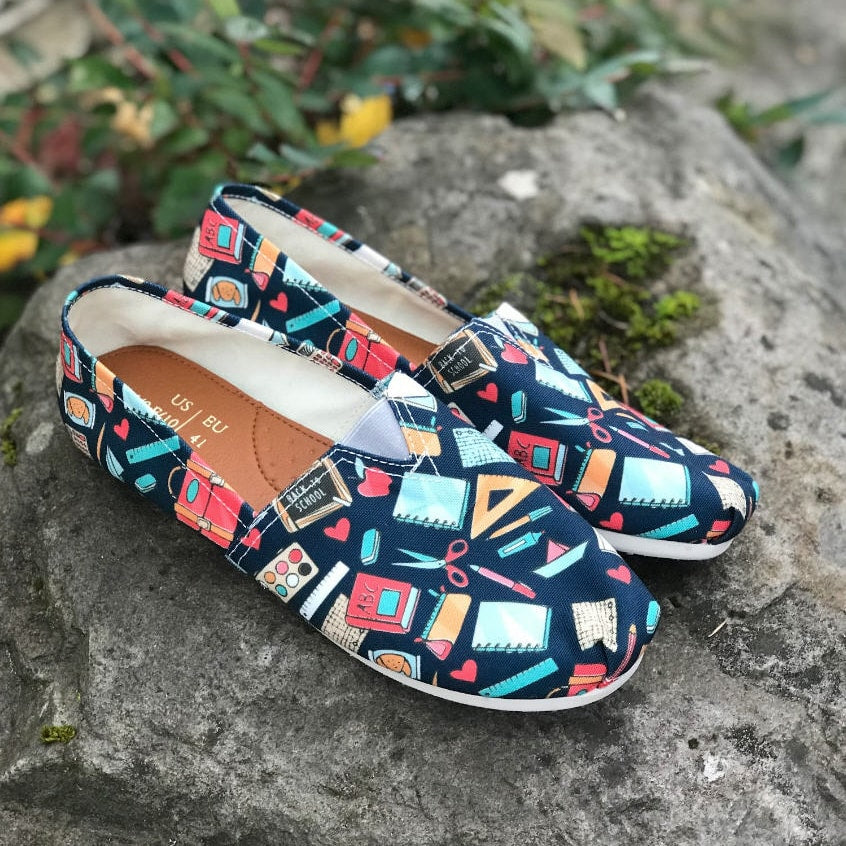 Teacher Pattern Casual Shoes